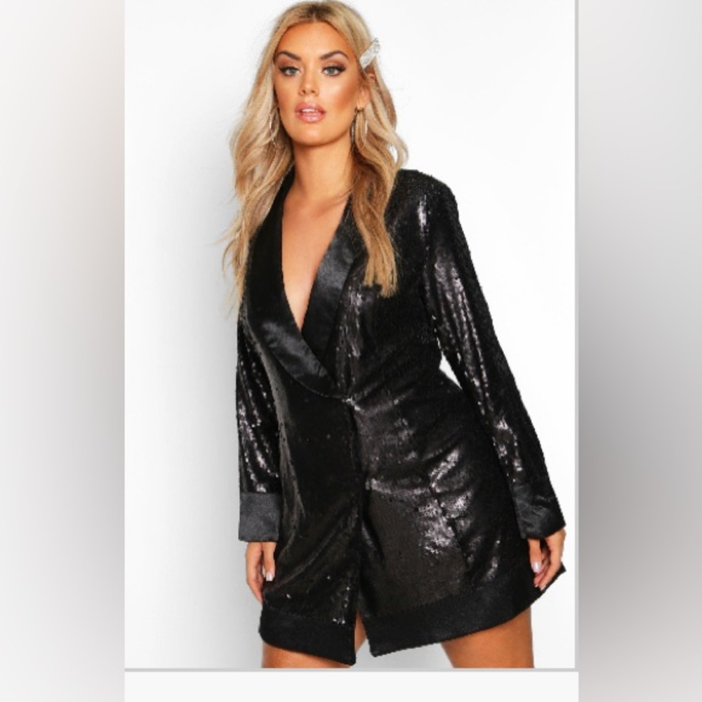 Sequin Blazer Dress